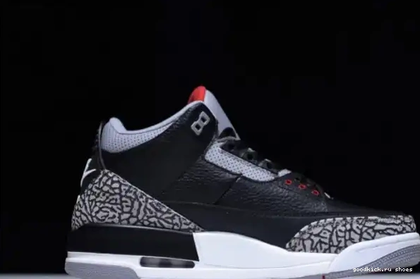 Black 854262-001 Air Jordan Cement 3 0324